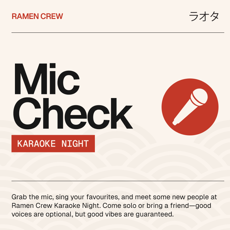 karaoke with ramen crew