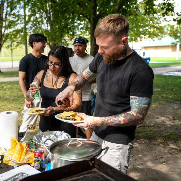 taco 'bout a bbq event with ramen crew