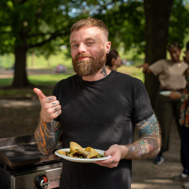 taco 'bout a bbq event with ramen crew